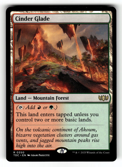 Cinder Glade – 350 TDC: Commander: Tarkir: Dragonstorm R NM