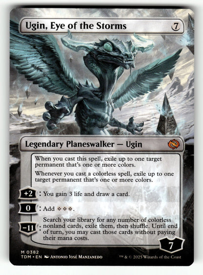 Ugin, Eye of the Storms (Borderless) – 382 TDM: Tarkir: Dragonstorm M NM (Back)