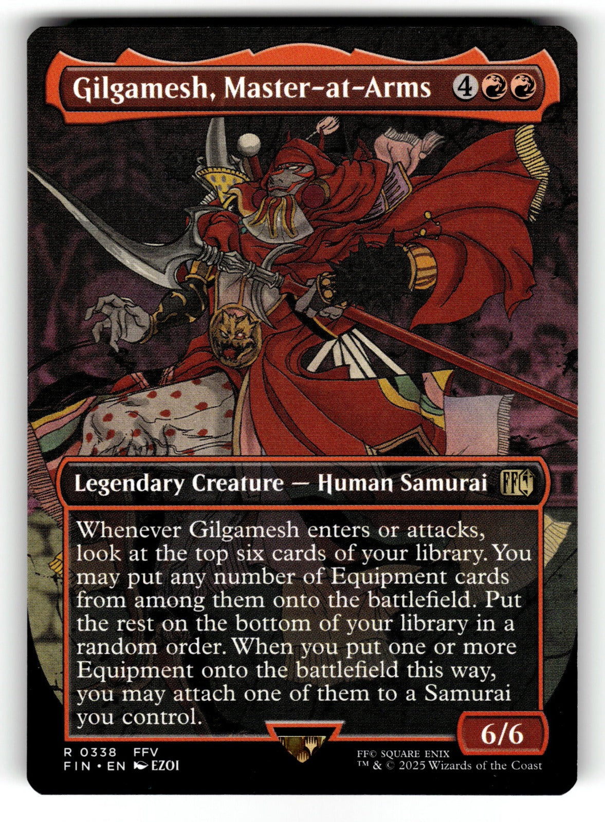 Gilgamesh, Master-at-Arms (Borderless) – 338 FIN: FINAL FANTASY R NM
