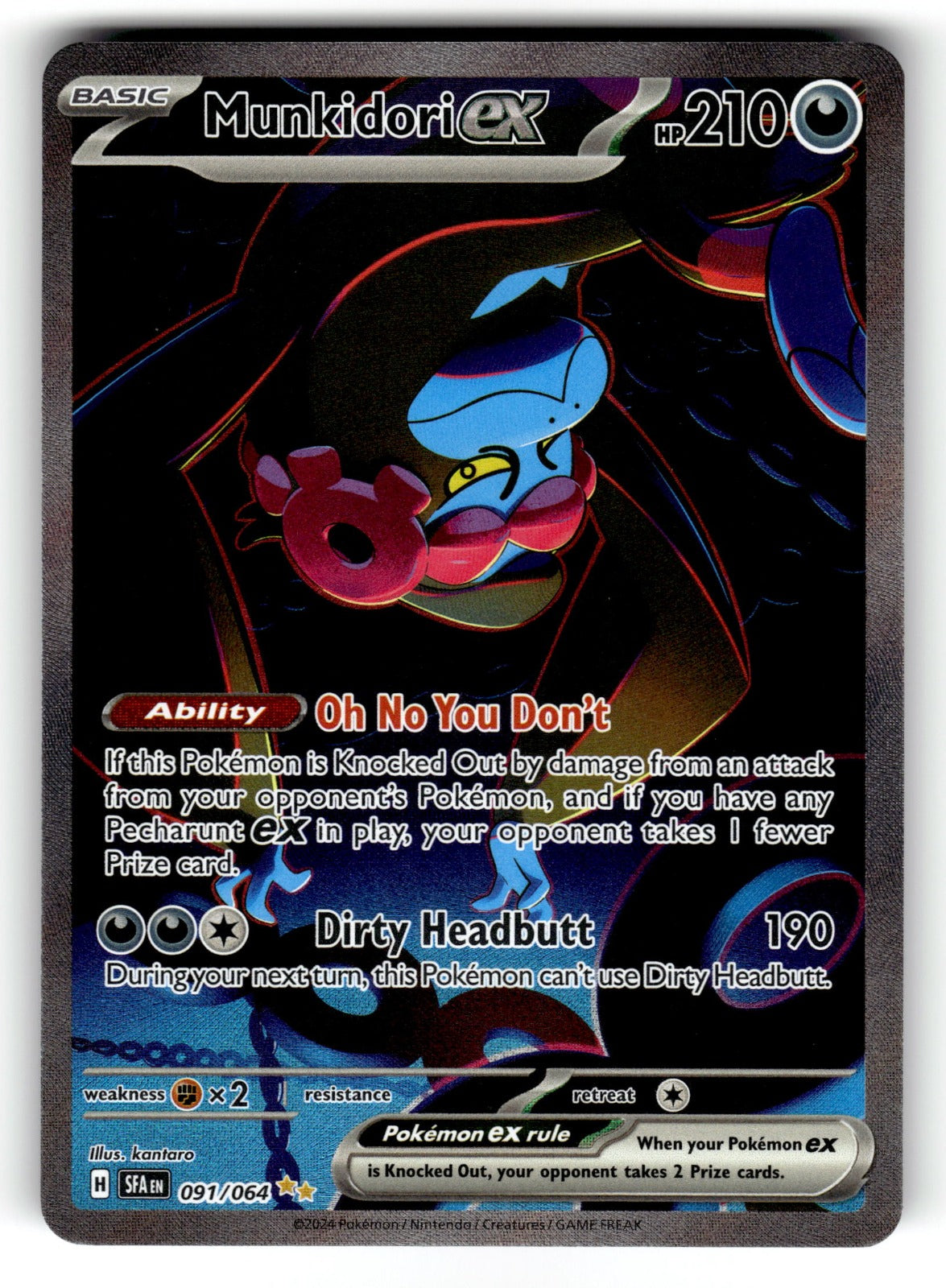 Munkidori ex – 091/064 SFA: SV: Shrouded Fable Special Illustration Rare Holo NM
