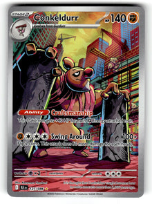 Conkeldurr – 127/086 BLK: SV: Black Bolt Illustration Rare Holo NM