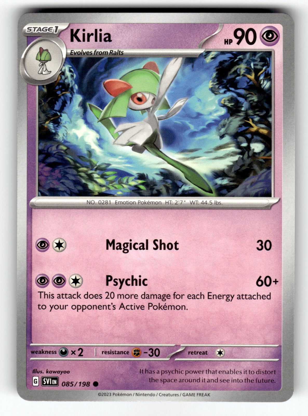 Kirlia – 085/198 SVI: SV01: Scarlet & Violet Base Set Common NM