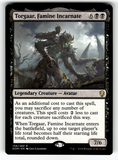 Torgaar, Famine Incarnate – 108 DOM: Dominaria R NM