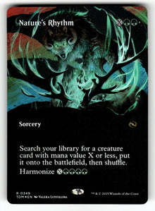 Nature's Rhythm (Borderless) – 349 TDM: Tarkir: Dragonstorm R Foil NM