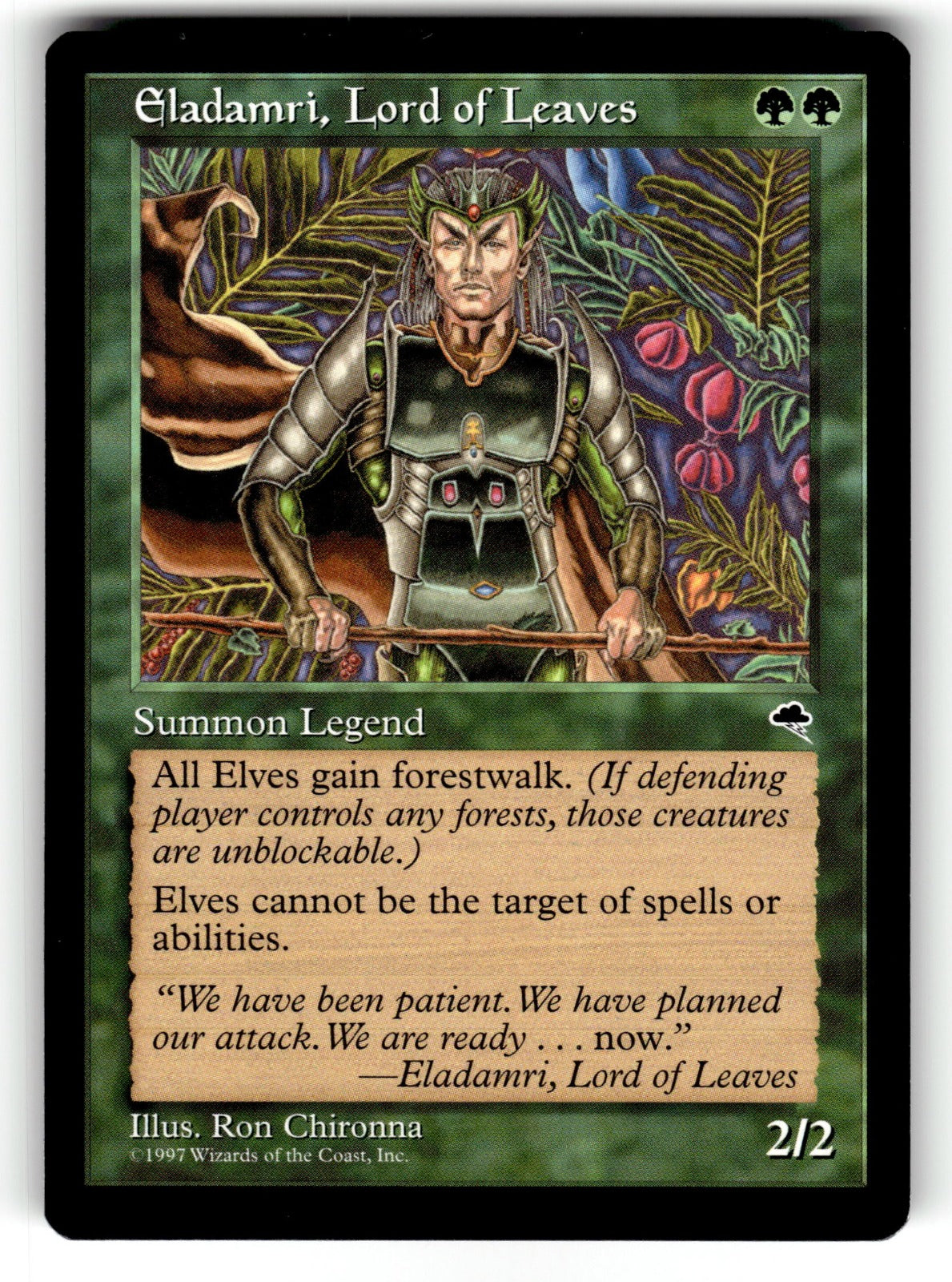 Eladamri, Lord of Leaves – 224 TMP: Tempest R LP