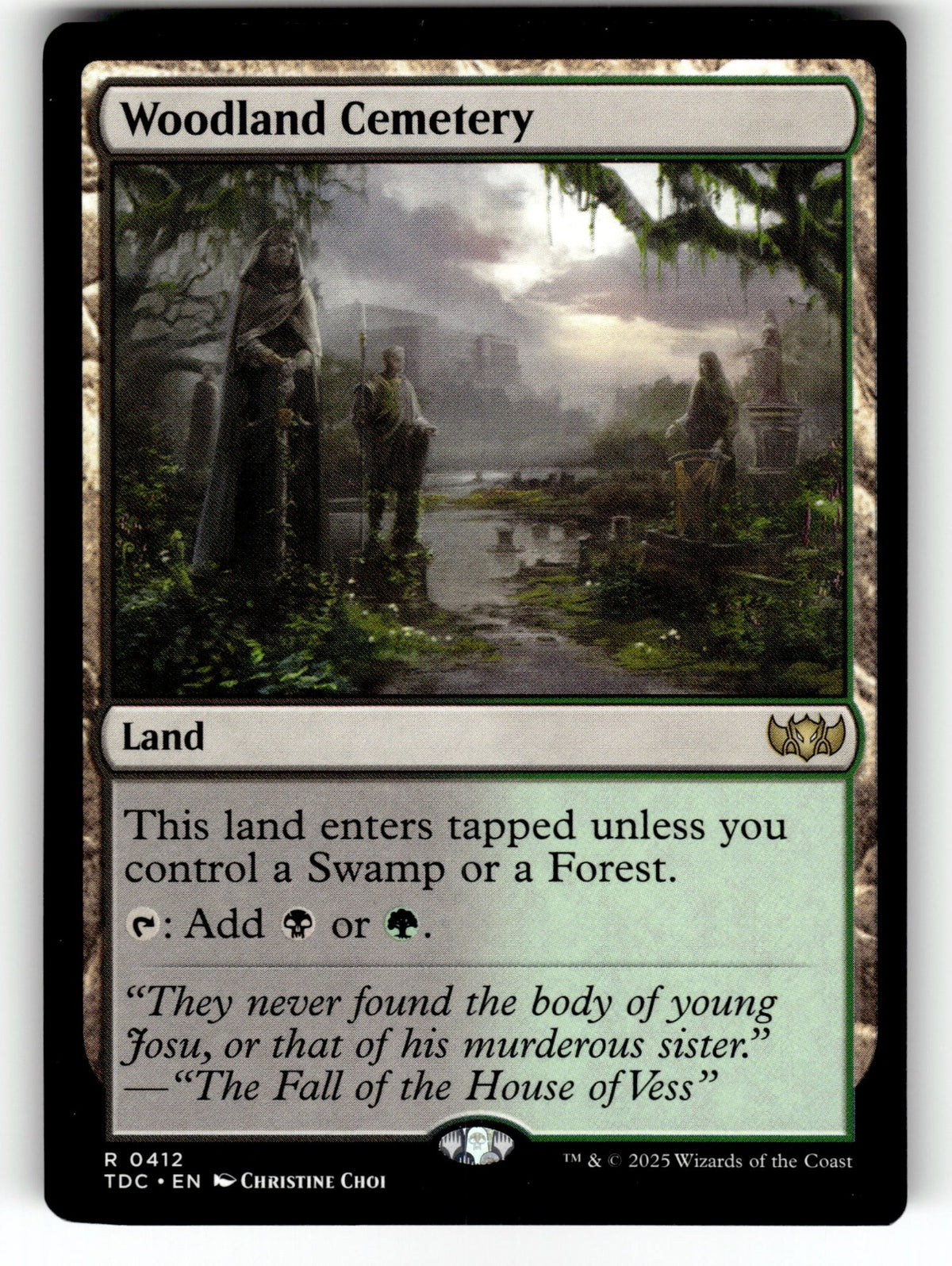 Woodland Cemetery – 412 TDC: Commander: Tarkir: Dragonstorm R NM