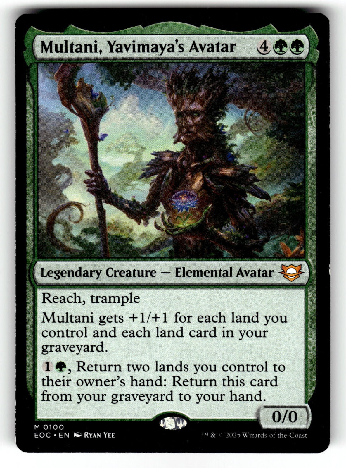 Multani, Yavimaya's Avatar – 100 EOC: Commander: Edge of Eternities M LP