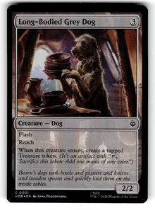Long-Bodied Grey Dog – 1 HOB: The Hobbit C Foil NM