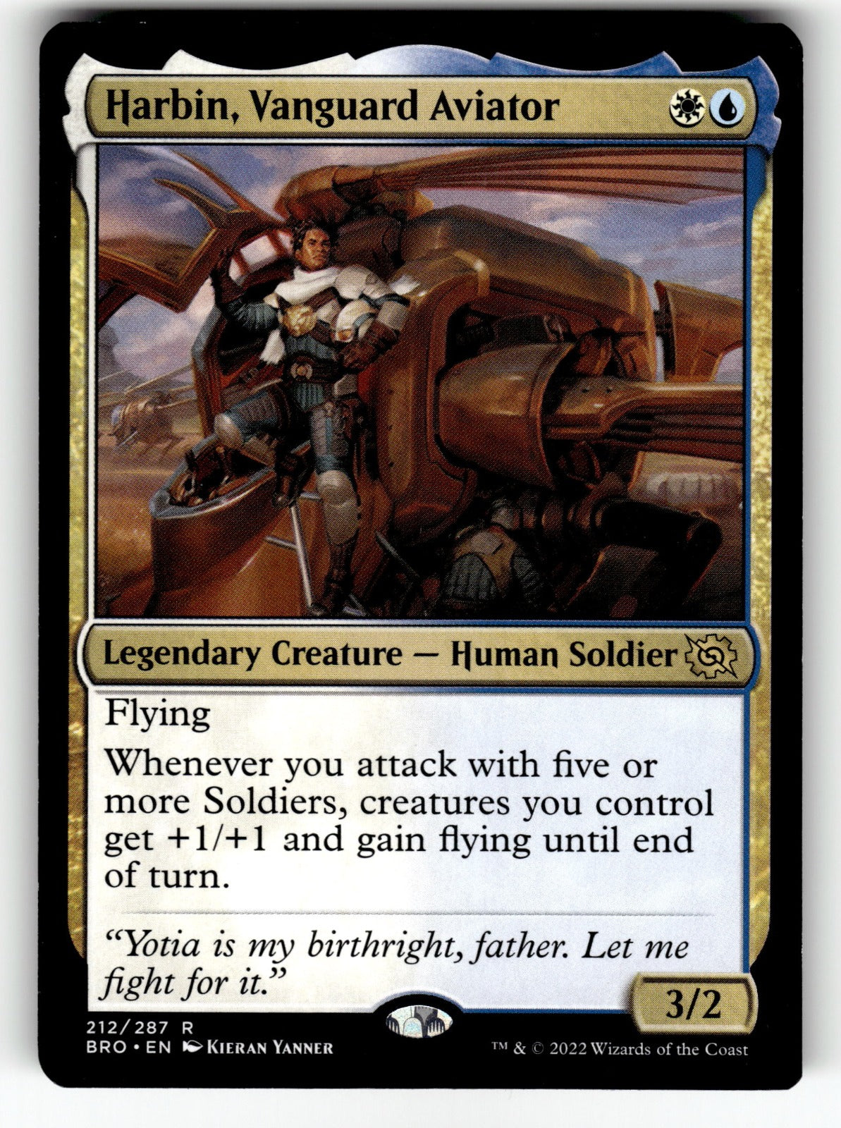 Harbin, Vanguard Aviator – 212 BRO: The Brothers' War R NM