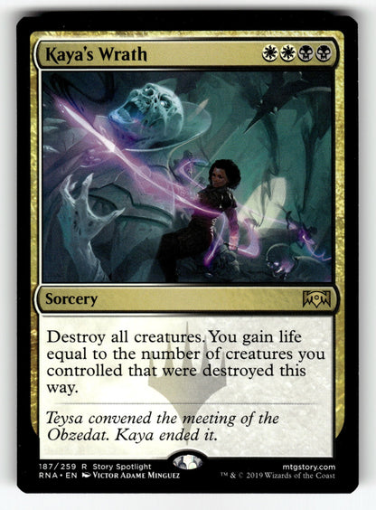 Kaya's Wrath – 187 RNA: Ravnica Allegiance R NM