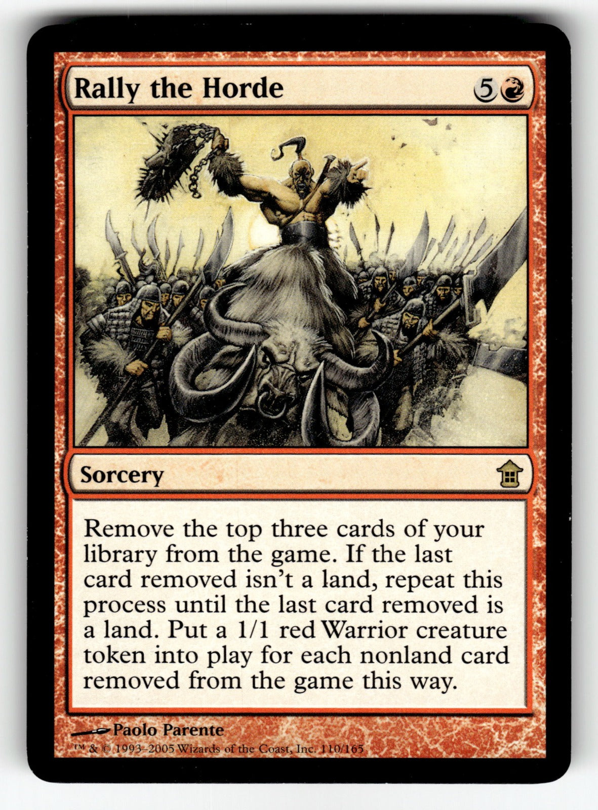 Rally the Horde – 110 SOK: Saviors of Kamigawa R LP