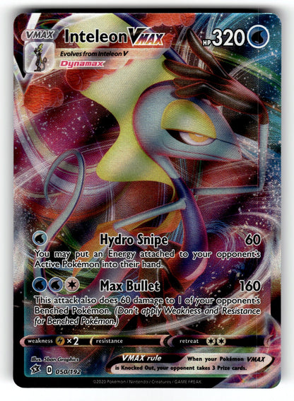 Inteleon VMAX - 050/192 SWSH02: SWSH02: Rebel Clash Ultra Rare Holo NM