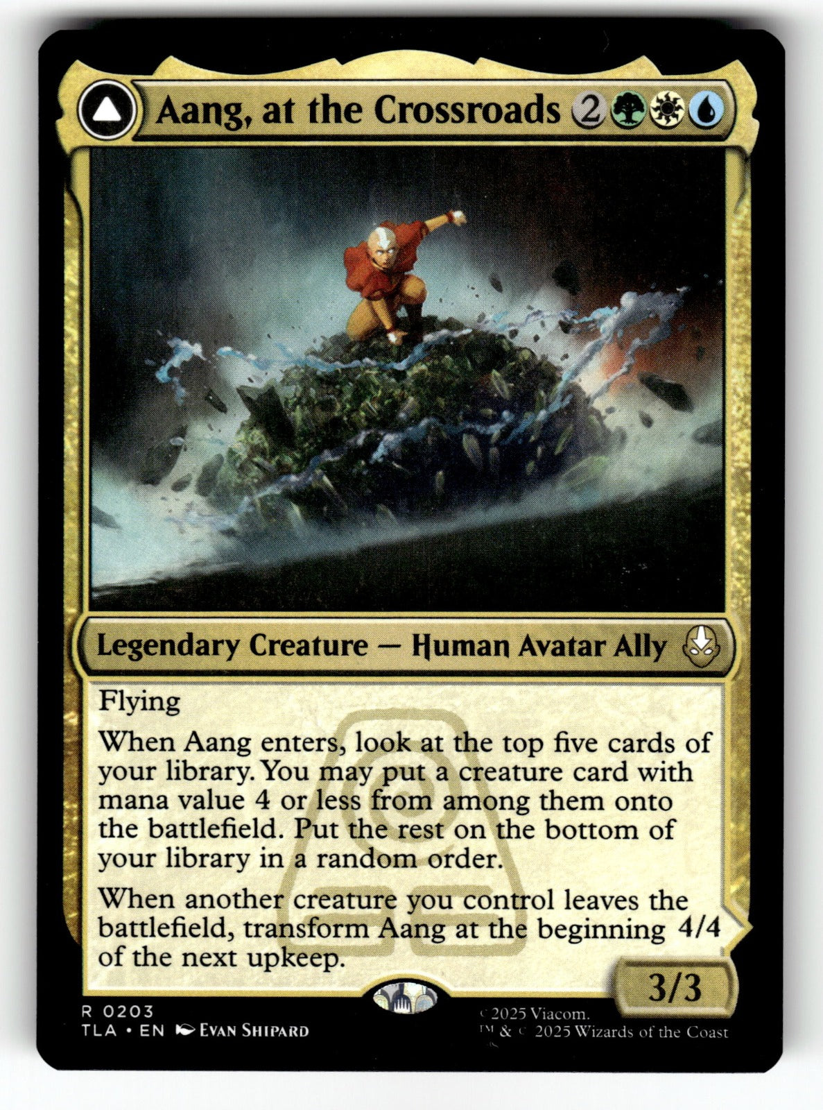 Aang, at the Crossroads – 203 TLA: Avatar: The Last Airbender R NM