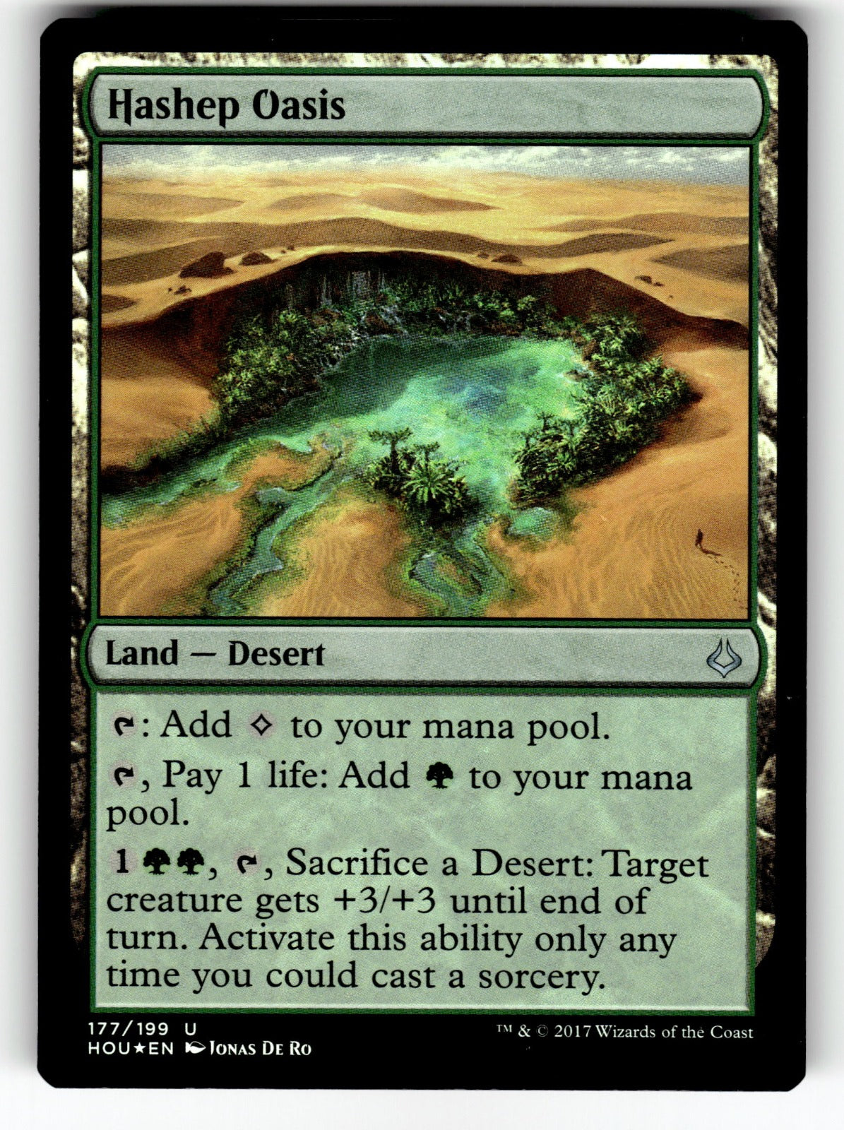 Hashep Oasis – 177 HOU: Hour of Devastation U Foil NM