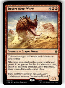 Desert Were-Worm – 92 HOB: The Hobbit R NM
