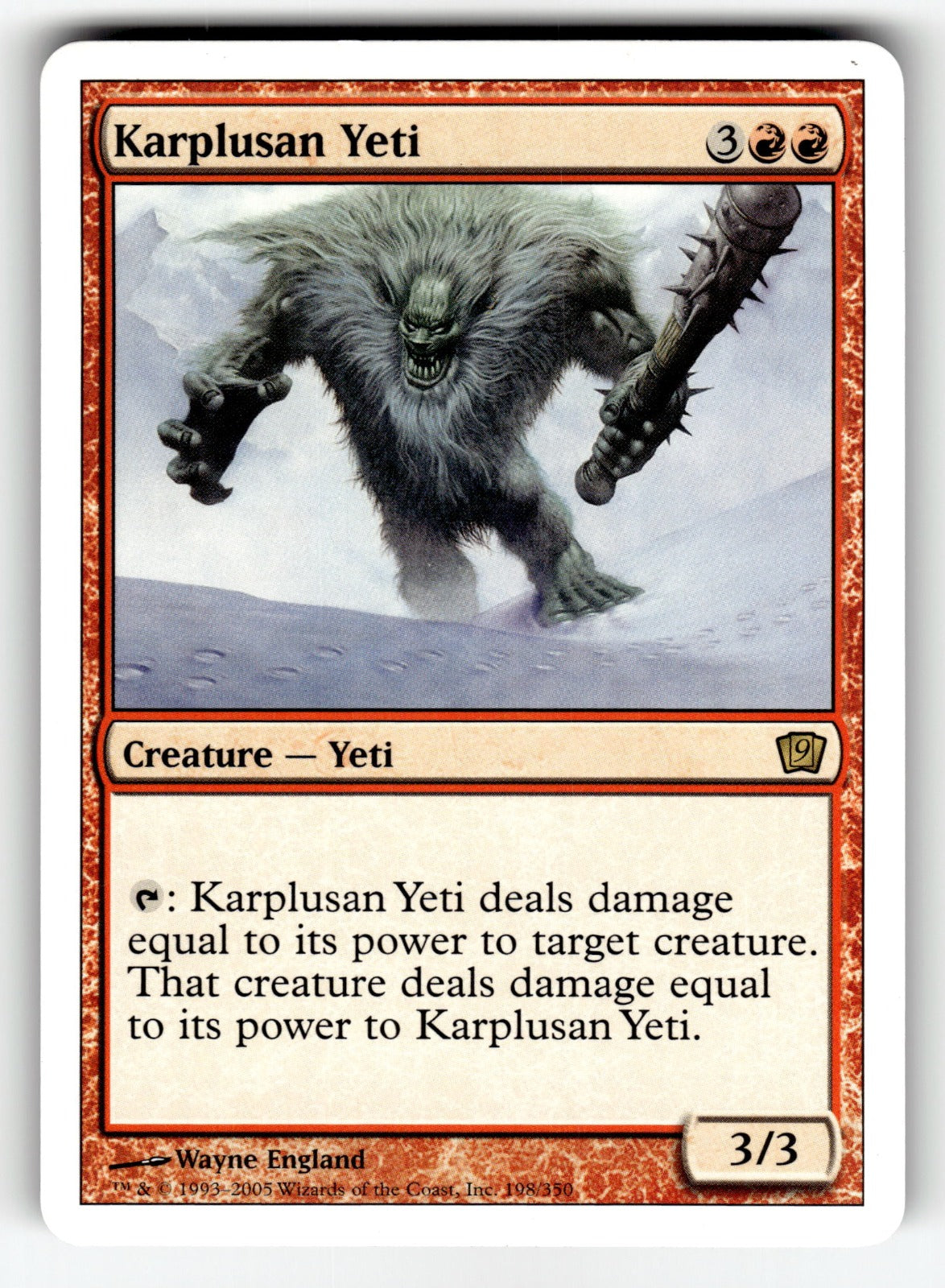 Karplusan Yeti – 198 9ED: 9th Edition R LP