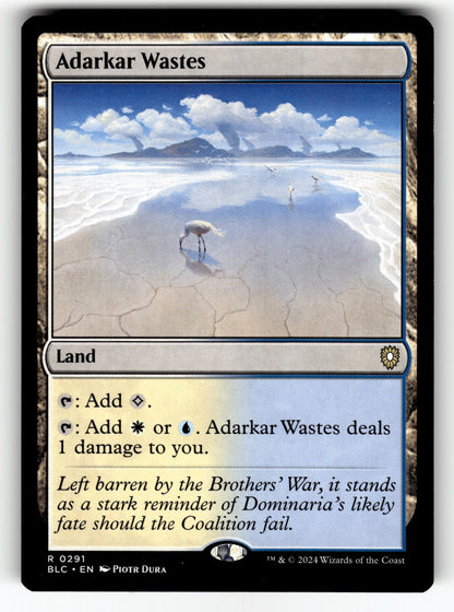 Adarkar Wastes – 291 BLC: Commander: Bloomburrow R LP