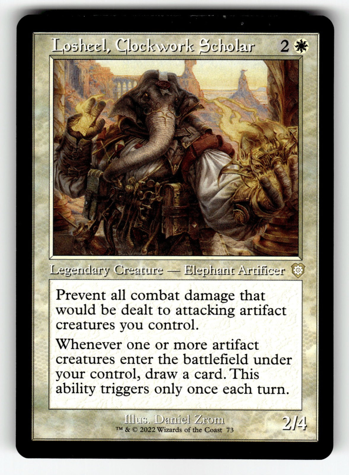 Losheel, Clockwork Scholar (Retro Frame) – 73 BRC: Commander: The Brothers' War R NM