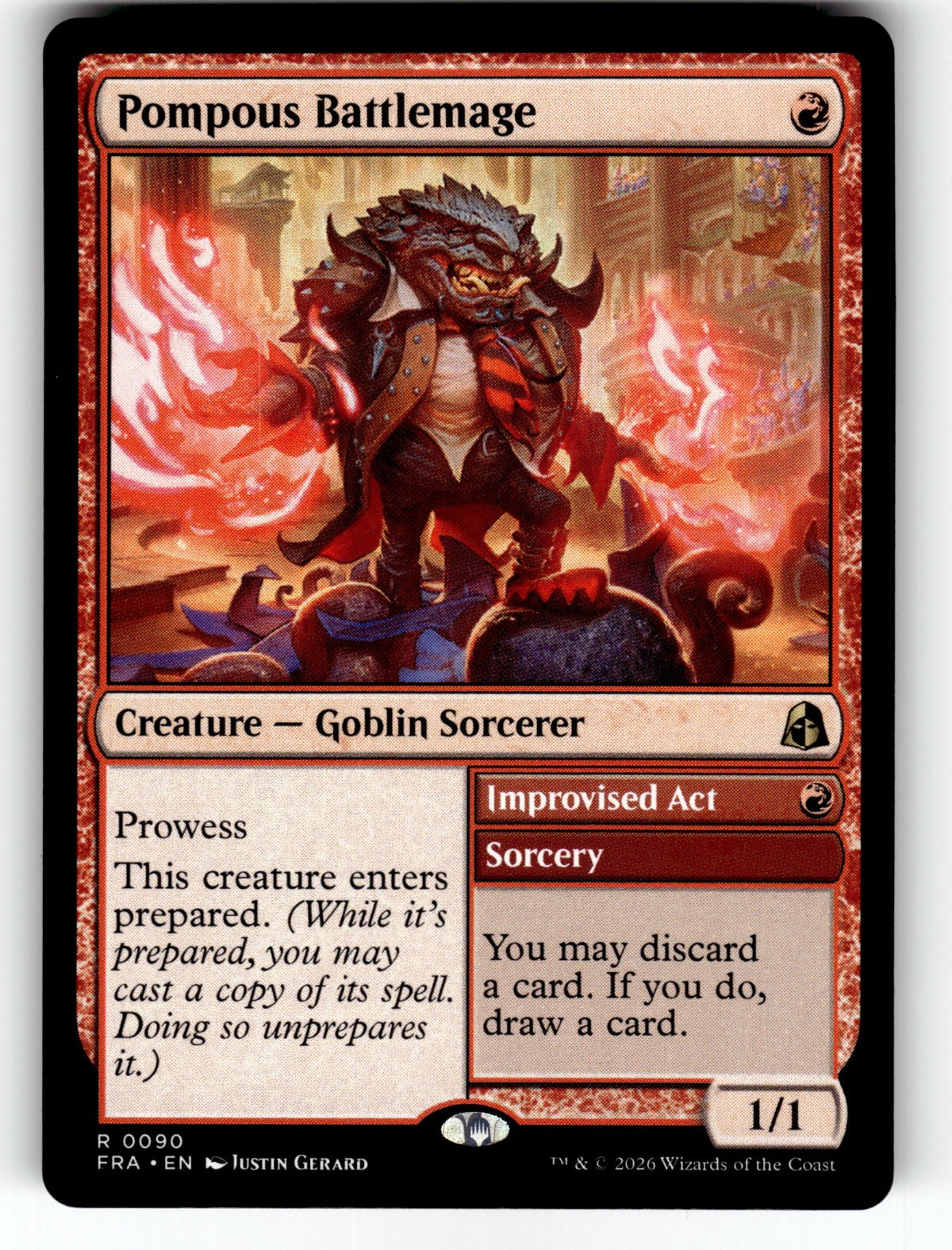 Pompous Battlemage – 90 FRA: Reality Fracture R NM