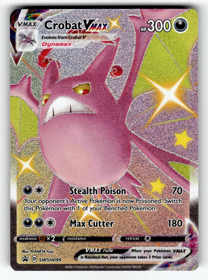 Crobat VMAX - SWSH099 SWSD: SWSH: Sword & Shield Promo Cards Promo Holo NM