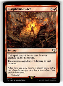 Blasphemous Act – 211 LTC: Commander: The Lord of the Rings: Tales of Middle-earth R NM