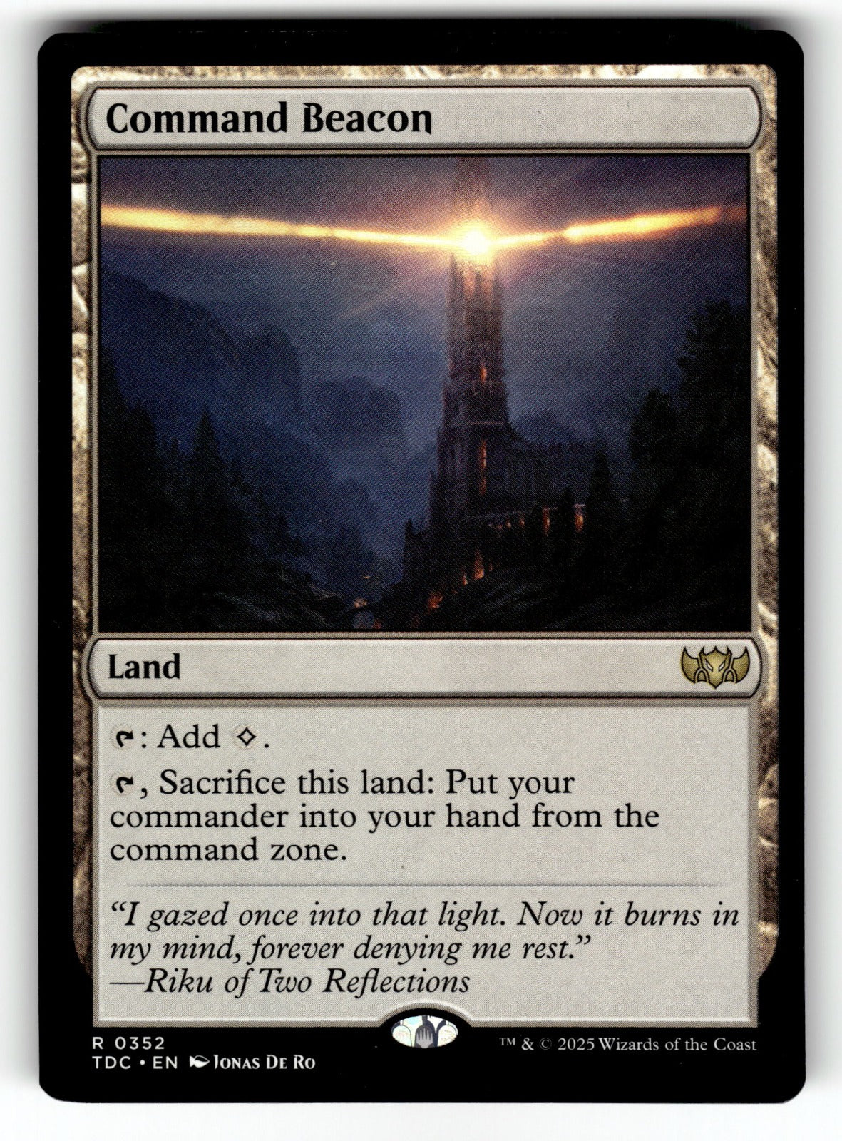 Command Beacon – 352 TDC: Commander: Tarkir: Dragonstorm R NM