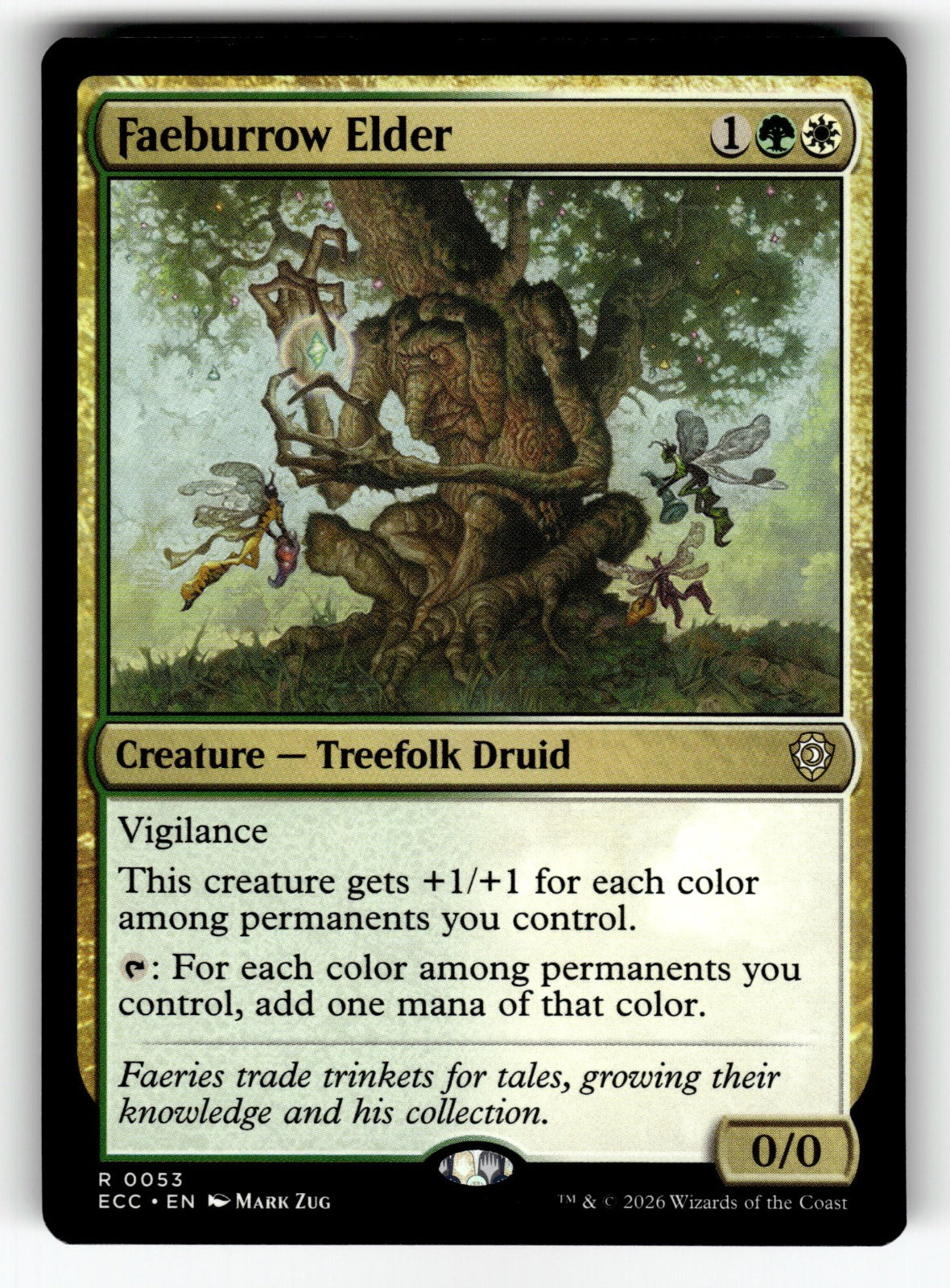 Faeburrow Elder – 53 ECC: Commander: Lorwyn Eclipsed R LP