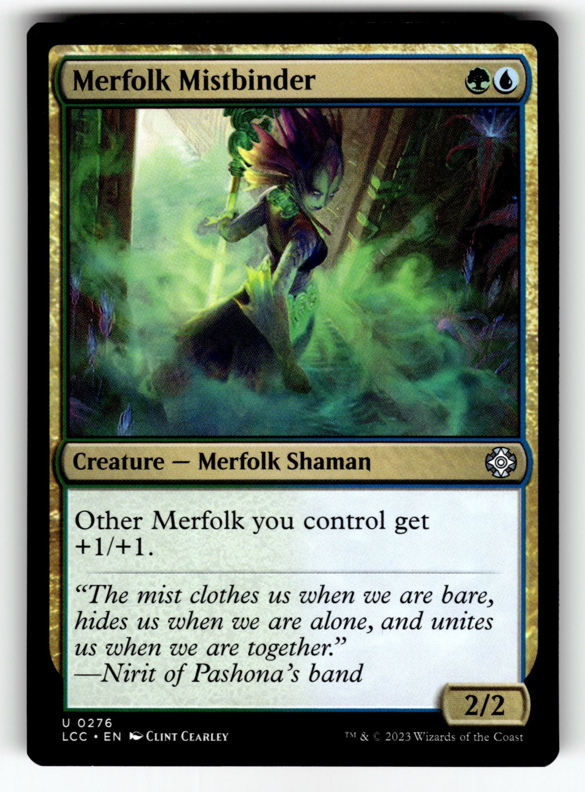 Merfolk Mistbinder – 276 LCC: Commander: The Lost Caverns of Ixalan U NM