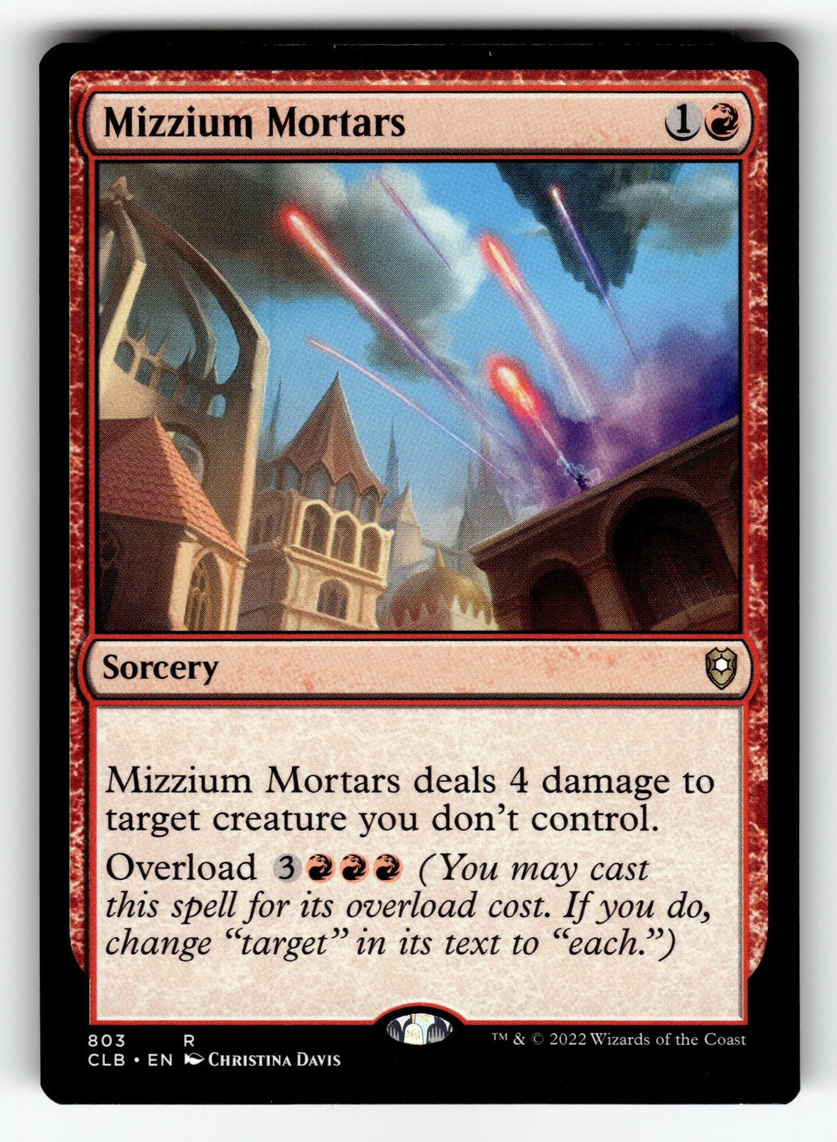 Mizzium Mortars – 803 CLB: Commander Legends: Battle for Baldur's Gate R NM