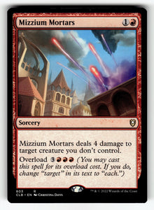Mizzium Mortars – 803 CLB: Commander Legends: Battle for Baldur's Gate R NM