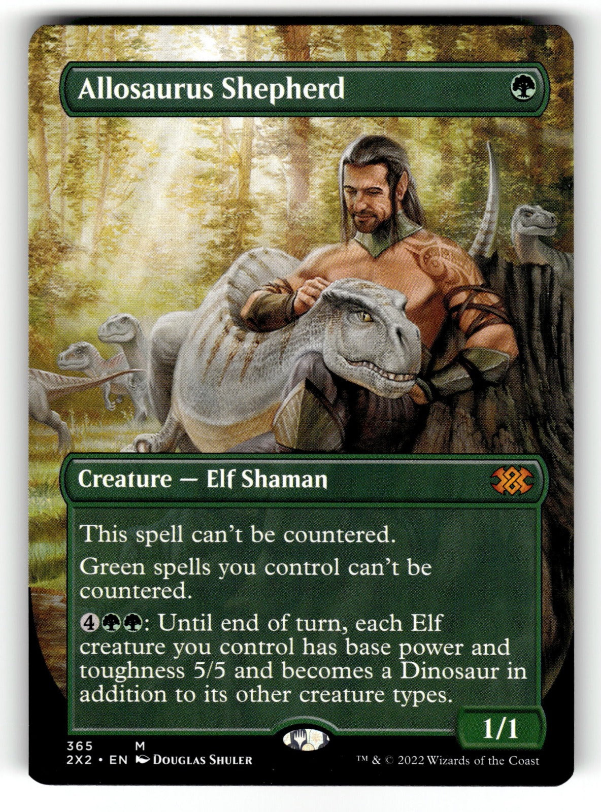 Allosaurus Shepherd (Borderless) – 365 2X2: Double Masters 2022 M NM