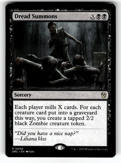 Dread Summons – 90 DRC: Commander: Aetherdrift R NM