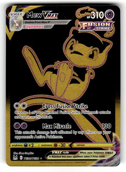 Mew VMAX (Secret) – TG30/TG30 SWSH11: TG: SWSH11: Lost Origin Trainer Gallery Secret Rare Holo NM