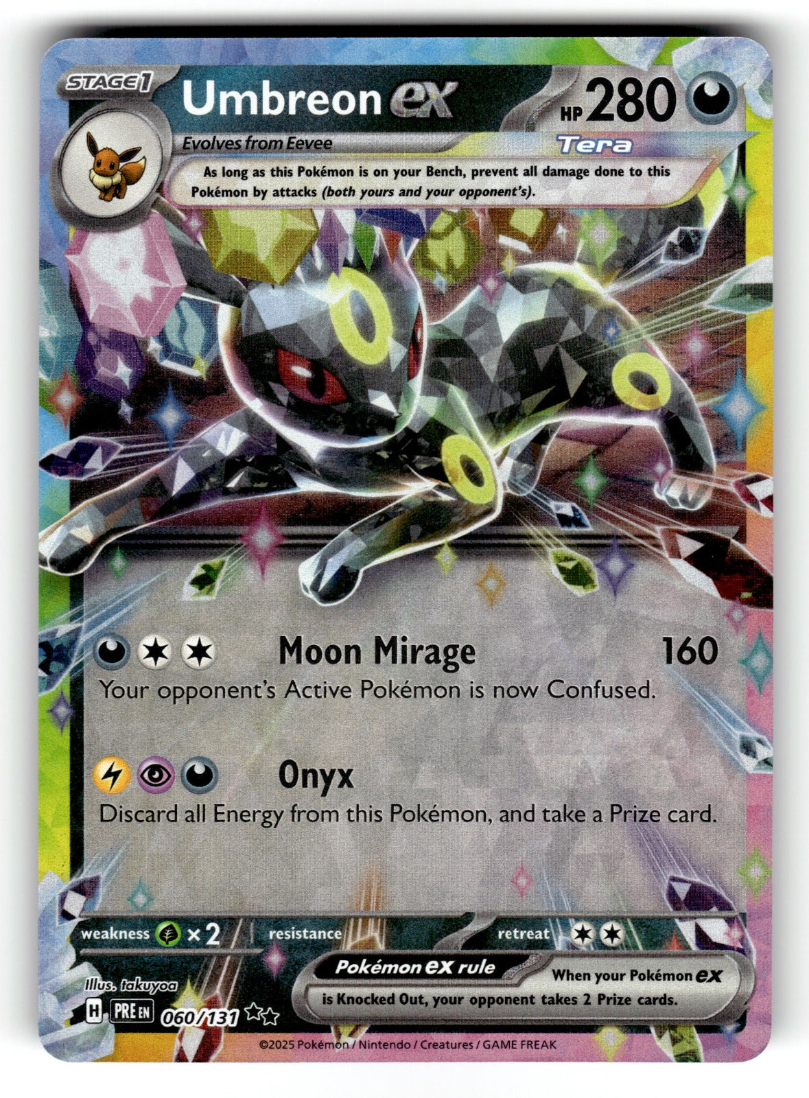 Umbreon ex - – 060/131 PRE: SV: Prismatic Evolutions Double Rare HoloMP