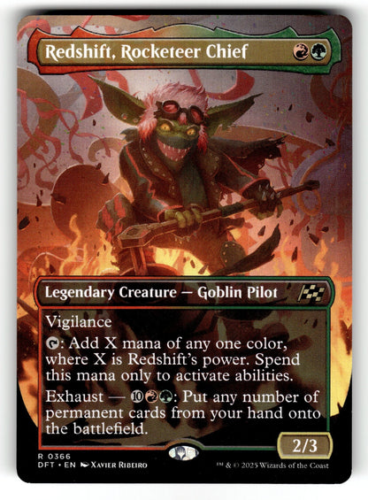 Redshift, Rocketeer Chief (Borderless) – 366 DFT: Aetherdrift R NM