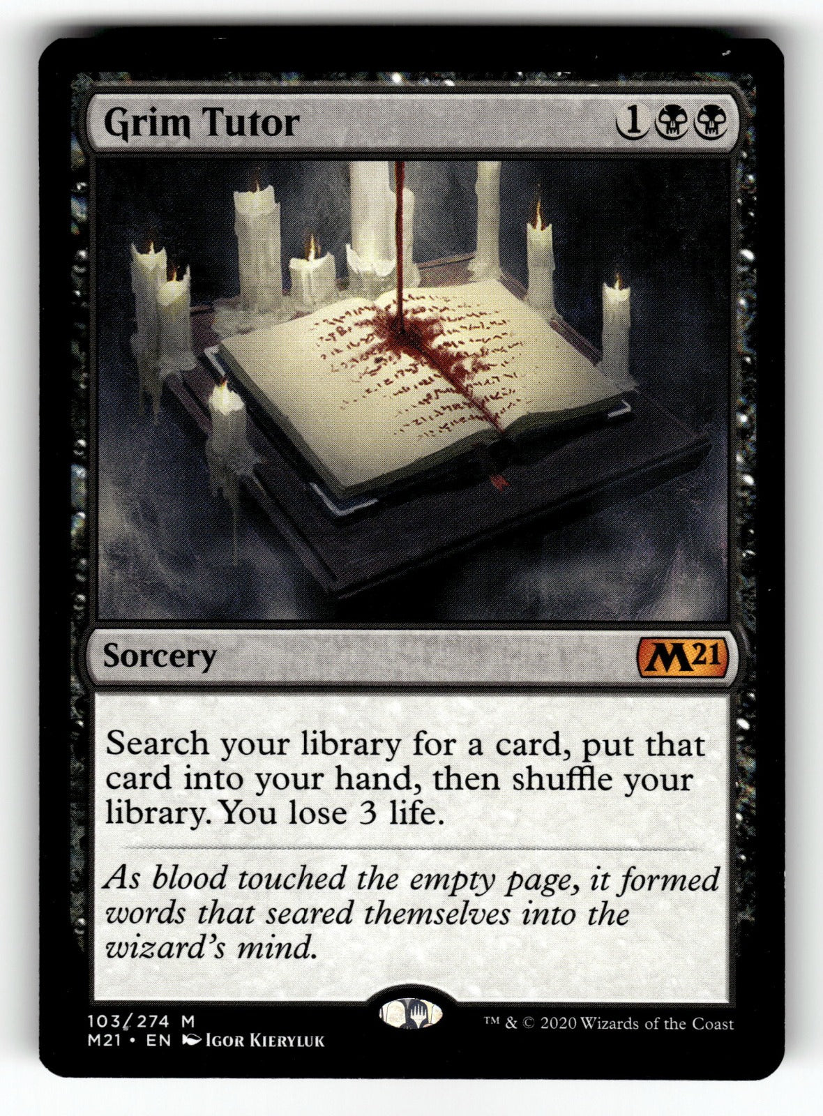 Grim Tutor – 103 M21: Core Set 2021 M LP