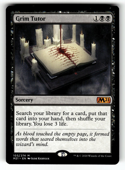 Grim Tutor – 103 M21: Core Set 2021 M LP