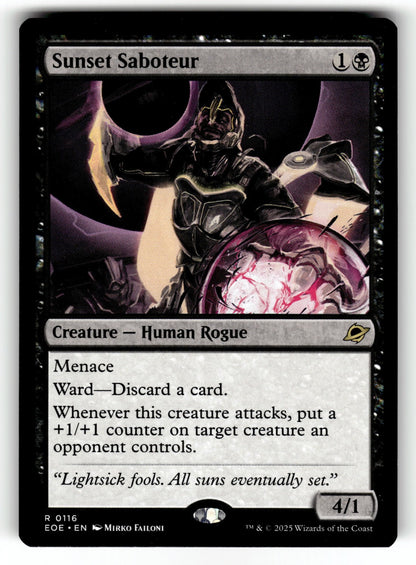 Sunset Saboteur – 116 EOE: Edge of Eternities R NM
