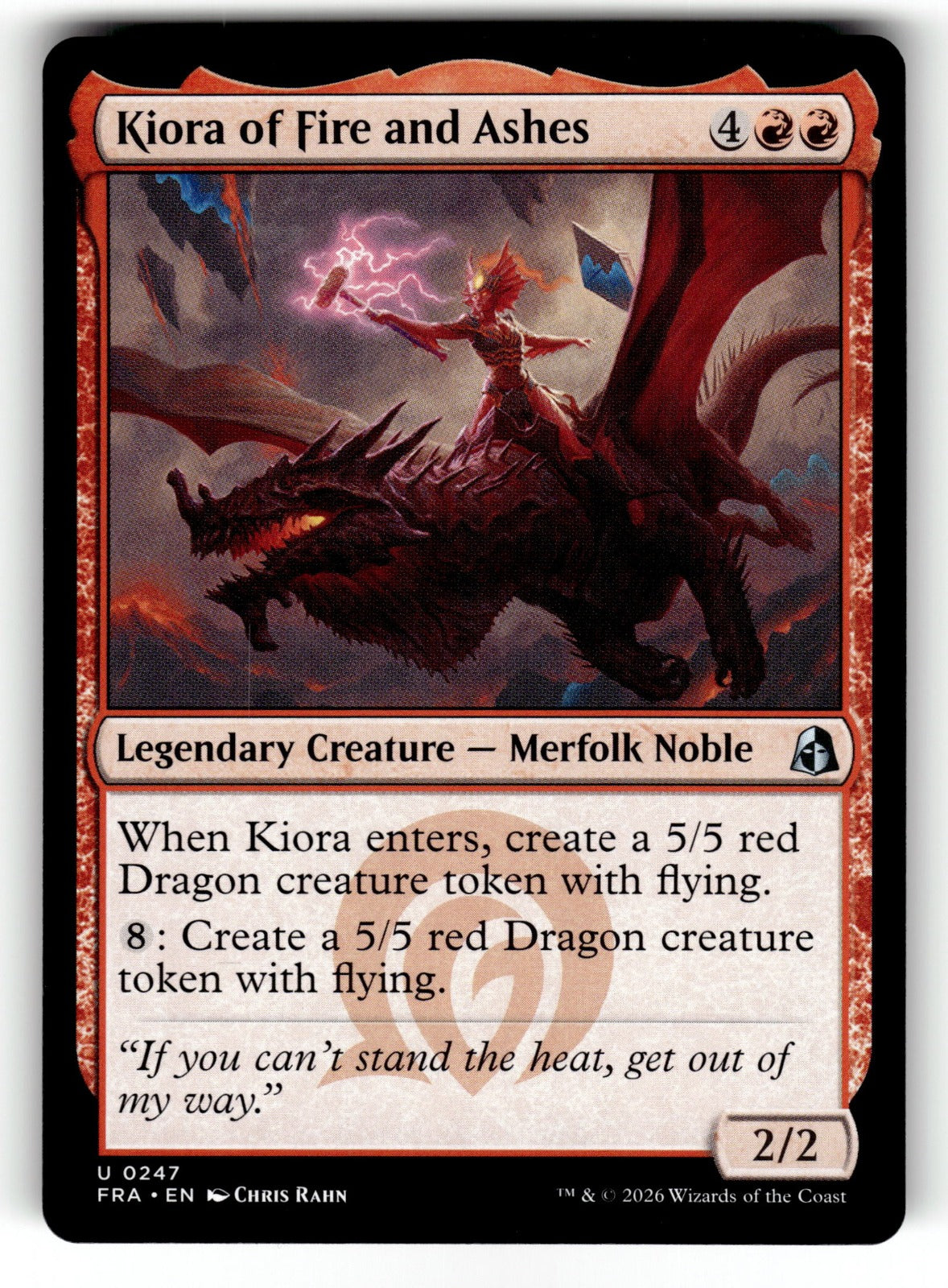 Kiora of Fire and Ashes – 247 FRA: Reality Fracture U NM