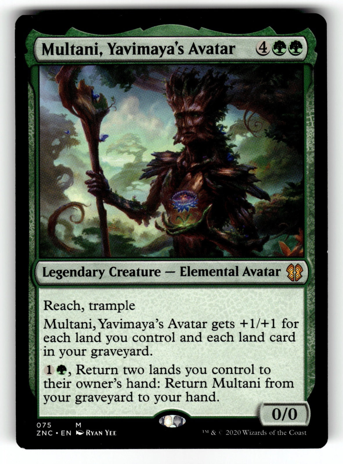 Multani, Yavimaya's Avatar – 75 ZNC: Commander: Zendikar Rising M LP