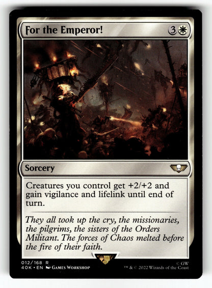 For the Emperor! – 12 40K: Universes Beyond: Warhammer 40,000 R NM