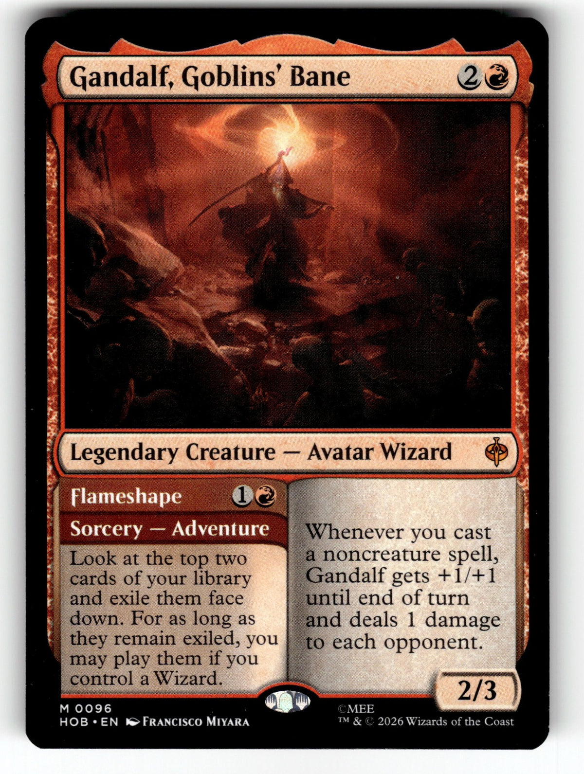 Gandalf, Goblins' Bane – 96 HOB: The Hobbit M NM