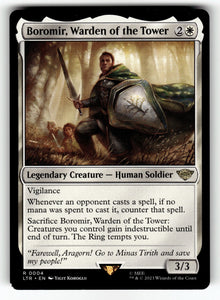Boromir, Warden of the Tower – 4 LTR: Universes Beyond: The Lord of the Rings: Tales of Middle-earth R NM