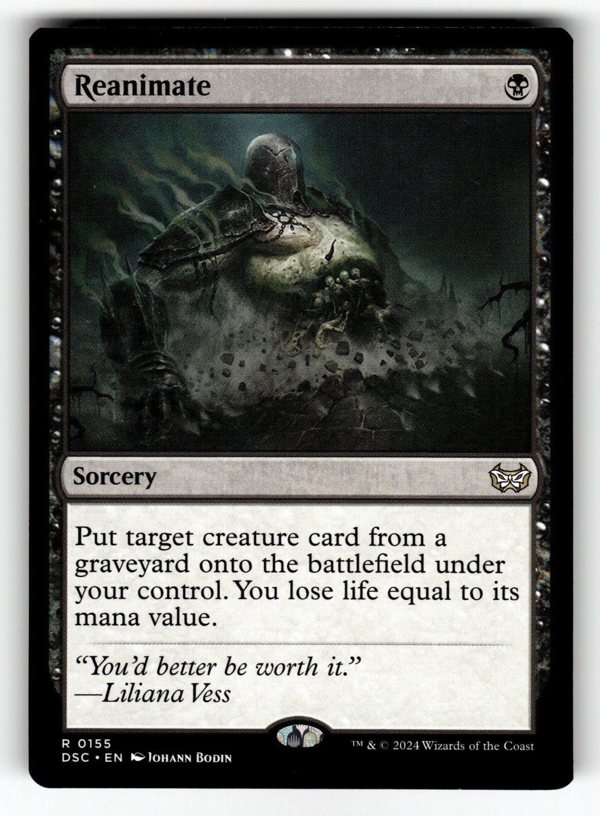Reanimate – 155 DSC: Commander: Duskmourn: House of Horror R NM