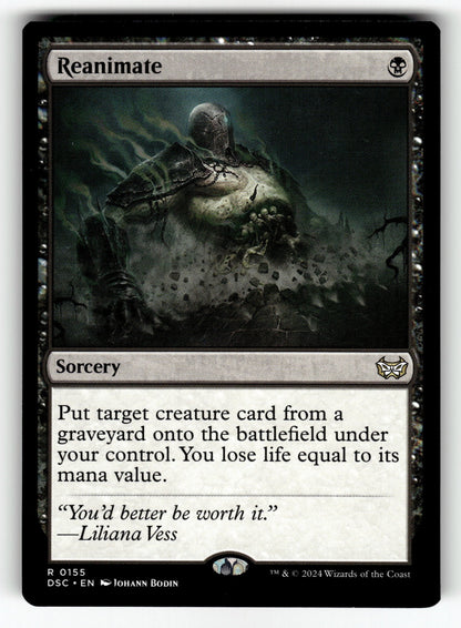 Reanimate – 155 DSC: Commander: Duskmourn: House of Horror R NM