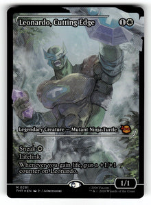 Leonardo, Cutting Edge (Showcase) – 281 Teenage Mutant Ninja Turtles M Foil NM