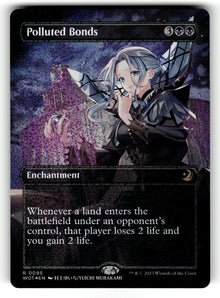Polluted Bonds (Anime Borderless) (Confetti Foil) – 95 WOT: Wilds of Eldraine: Enchanting Tales R Foil NM
