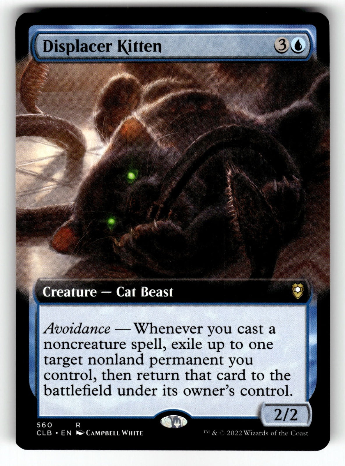 Displacer Kitten (Extended Art) – 560 CLB: Commander Legends: Battle for Baldur's Gate R NM