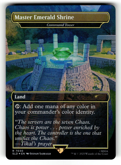 Master Emerald Shrine - Command Tower (Rainbow Foil) – 7030 SLD: Secret Lair Drop Series R Foil LP