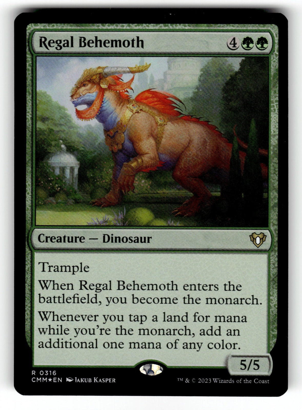 Regal Behemoth – 316 CMM: Commander Masters R Foil LP